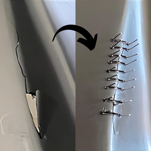 SVORKY NA PÁJKOVKU NA ZVÁRAČKU PLASTOV SADA 500 KS 0,8MM VL.