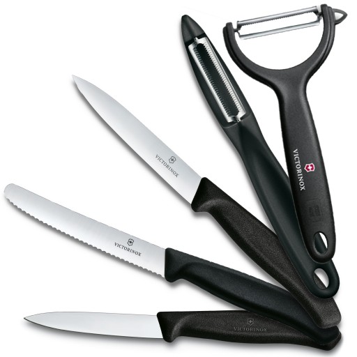 Nôž Victorinox s hladkou čepeľou 8 cm čierny