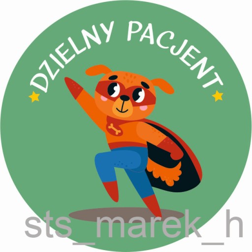 Motivačné nálepky odvážny pacient VEĽKÉ 5 cm pre chlapcov HEROES 100 ks.