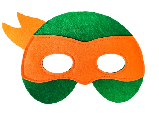 FILTOVÁ MASKA NINJA KORYTNAČKY MICHELANGELO KARNEVAL