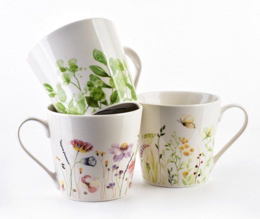 Hrnček 400 ml Eddy Spring riad poháre nádoba keramika kuchyn