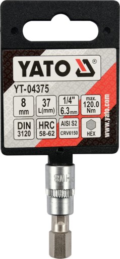 HEX LOCK KEY 1/4 7MM L37MM YT-04374 YATO