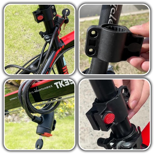 ZÁMOK BICYKLA KÁBLOVÝ ZÁMOK BICYKLA BEZPEČNOSTNÝ ZÁMOK BICYKLA