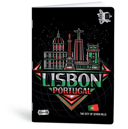 Notebook A4 mriežka 40k Cities lak MarMar