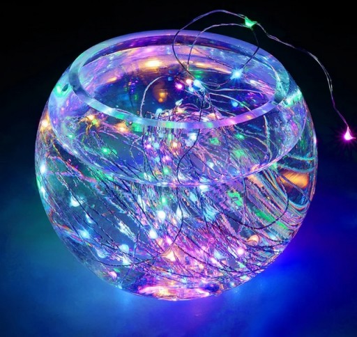 OSVETLENIE LED SVIETIDLÁ VIANOČNÁ VENČICA DEKORÁCIA USB LAMPY 100 LED 10m
