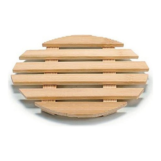 3x bambusový stojan na kvetináč 17cm kruhový stojan na kvetináč