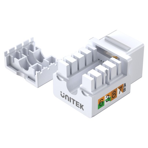 Unitek Keystone modul RJ-45 port (8P8C) Cat 6 UTP alebo Cat 5e