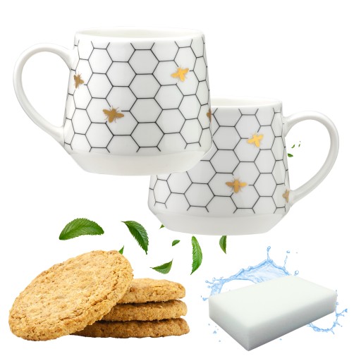 VEĽKÝ KAKAOVÝ ČAJ hrnček na kávu 460 ml PORCELÁN PORCELÁN + GARTIS