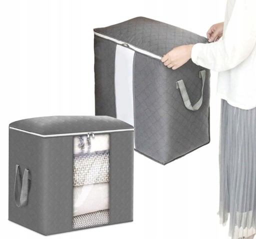 Veľký organizér box na posteľnú bielizeň, oblečenie, tašku, deku, XL, pevný