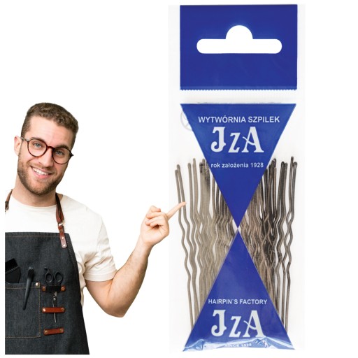 Drdoly IZA ČIERNE kadernícke ihlice začesané do drdolu 65 mm 20