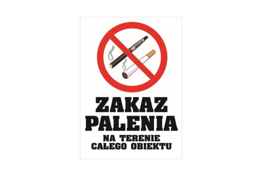 Nálepka ZÁKAZ FAJČENIA V PRIESTOROCH - 15x20cm