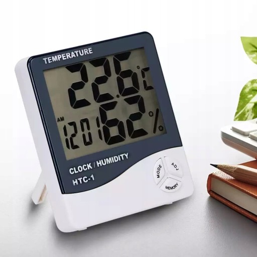 LCD METEOROLOGICKÁ STANICA BEZDRÔTOVÝ TEPLOMER Vlhkomer HODINY + BATÉRIA