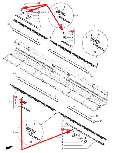 71386952 Skrutka krovinorezu M6 x 16 AGCO