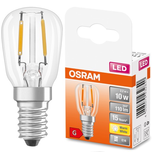 MINI E14 T26 LED žiarovka 2,2W 2700K OSRAM Filament
