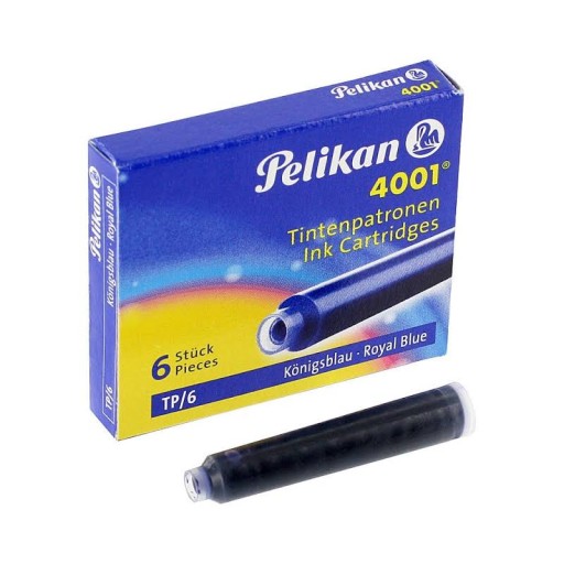 PELIKAN MODRÉ KRÁTKE NÁPLNE 6 KS. PN301176