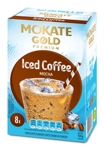 Ľadová káva Moka prášok s príchuťou čokolády 8x15g Mokate