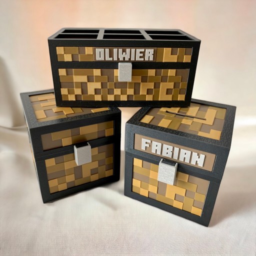 KAJAWIS písmená L dekorácie 3D písmená na stenu v štýle nálepiek MINECRAFT 1ks