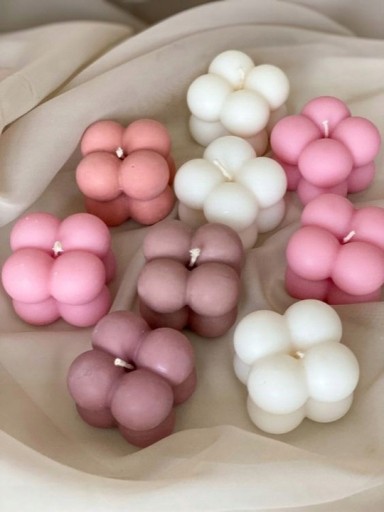 SILIKÓNOVÁ FORMA NA SVIEČKY ODLIETANIE VOSU DIY BUBLINA MAL