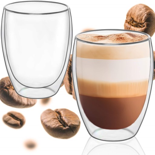 TERMOSKLO NA KÁVU ČAJ LATTE S DVOJITÝM DNOM 350ml AKO DARČEK