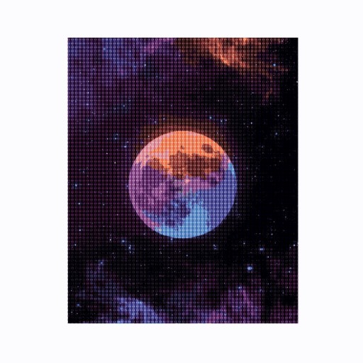 Diamantové vyšívanie Diamond 30x40cm Planet DPX-11623