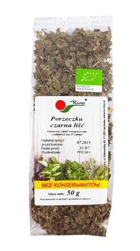 List čiernej ríbezle BIO 50g Fleece ECO certifikát
