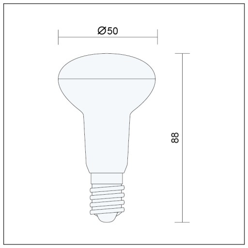 LED žiarovka SMD E14 5W R50 MUSHROOM 3000K REFLEKTOR