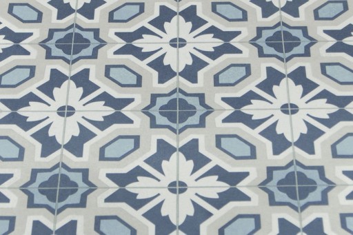 2 m MODRÝ PVC KOBEREC BOHO PATCHWORK OBKLADY
