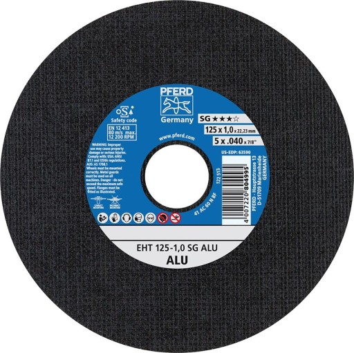 Priamy rezací kotúč na hliník A30NSG 125x1mm