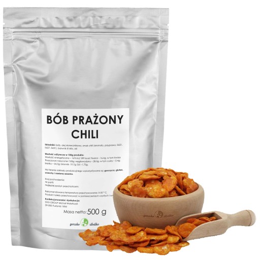 Broad Beans CHIPS pražená fazuľa s chilli snackom 500g