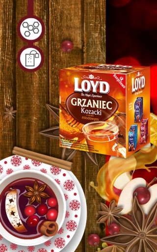 Zimný hrejivý Kozák varený čaj s medom, nealko 10T