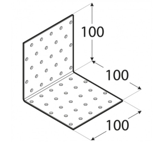MONTÁŽNY UHOL KONEKTOR 100x100x100 KM13