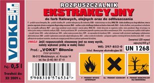 EXTRAKČNÉ ROZPÚŠŤADLO 0,5l VOKE