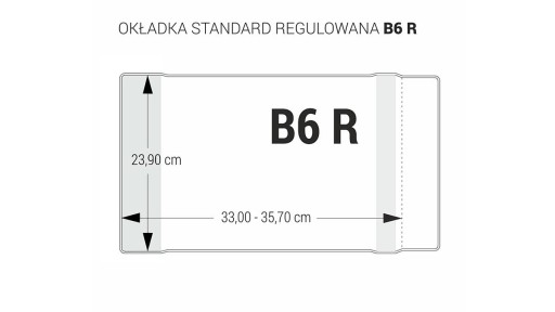 B6R BIURFOL nastaviteľný poťah, výška 239mm