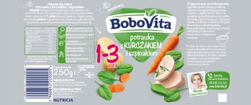 BoboVita Junior Guláš s kuracím mäsom a špenátom 1-3 roky 250 g