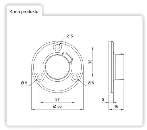 UPEVŇOVACIA TYČ RÚRKA RÚČKA KRUHÁ ROZETOVÁ PÁDKA 25MM CHROMO-METAL AMIX