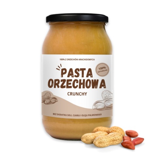 CHRUVKOVÁ PASTA z arašidového masla 900g BEZ SOLI, CUKRU