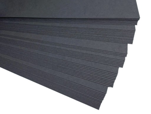A4 dekoračný farebný papier 80g 100 listov čierny