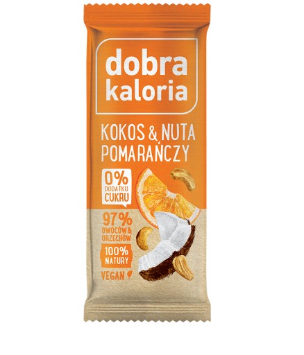 Dobrá kalorická tyčinka Kokos a pomaranč 35