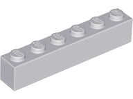 LEGO 3009 BRICK 1x6 svetlosivá NOVINKA == (2g)