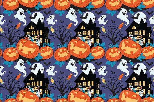 HALLOWEEN Fóliový obrus Pumpkin Ghost Party 137x274cm