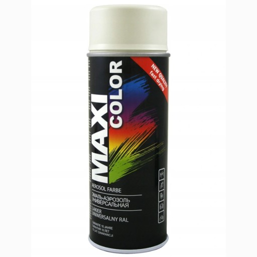 MAXI FARBA V SPREJU LAK RAL 9010 MATNÁ BIELA