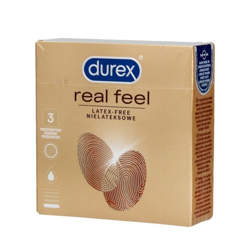 DUREX Real Feel Smooth kondómy bez latexu 3 ks