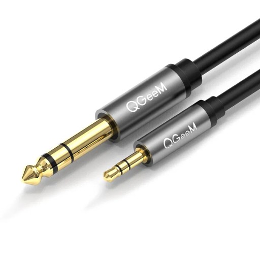 Aux Audio KÁBEL Malý konektor Veľký konektor 3,5 až 6,35