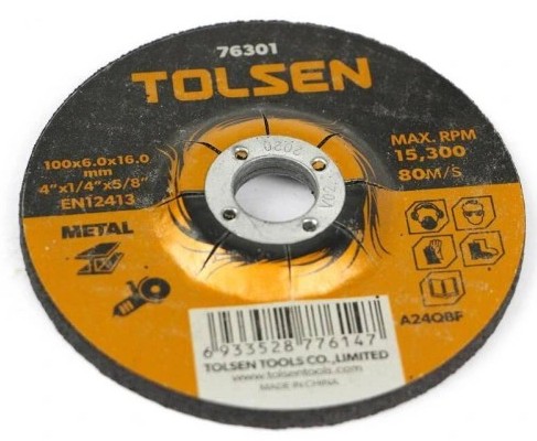 TOLSEN Brúsny kotúč 115x6,0x22mm