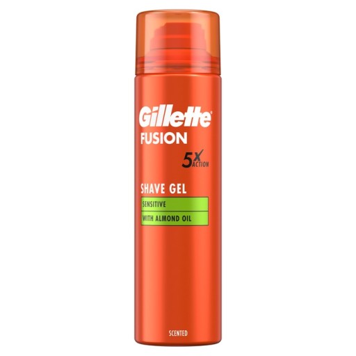 GILLETTE FUSION Sensitive gél na holenie 200 ml