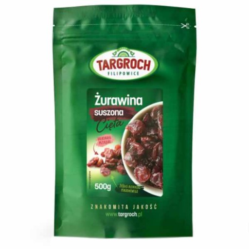 Sušené rezané brusnice 500 g Targroch