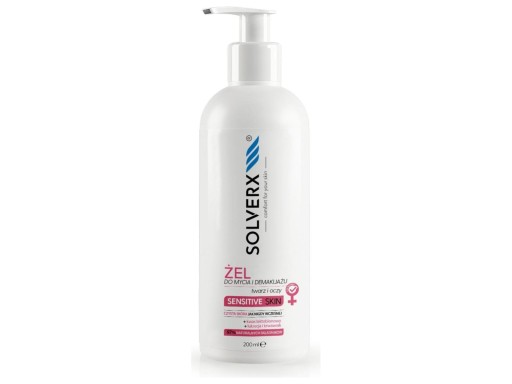 SOLVERX Čistiaci gél na citlivú pleť a 200 ml