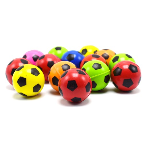 10x LOPTY LOPTY GUMOVÉ LOPTY SKOKÁ ZMYSELNÉ FUTBALOVÉ LOPTY 27mm