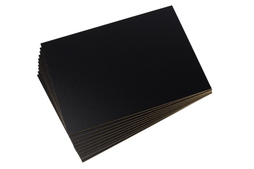 10x HDF Black - 3mm - A4 297x210mm - rezanie laserom