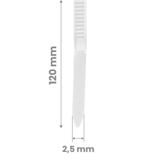 100x sťahovacie pásky Káblové pásky Zipsy 2,5 x 120 mm Silné UV sťahovacie pásky